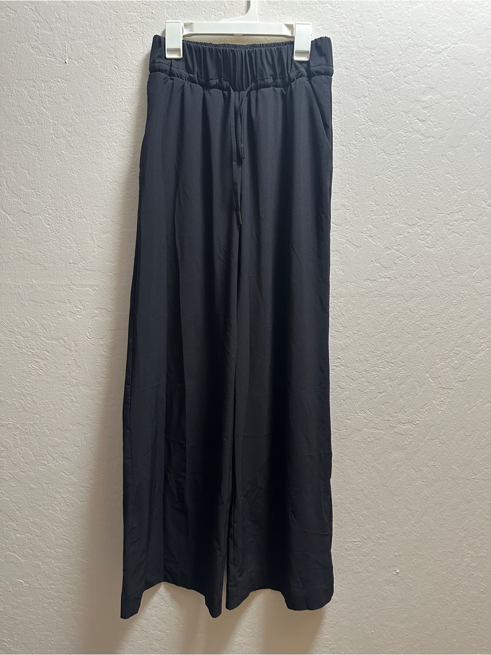 all in motion Black Wide-Leg Drawstring Track Pants